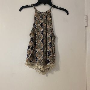 divided -h and m tank top